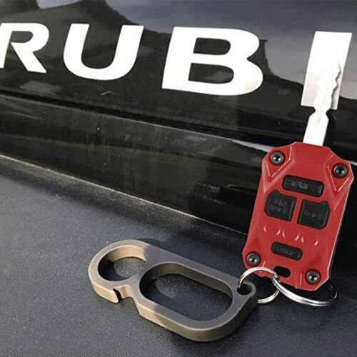 For JK Accessories Car Key Fob Case Cover for Jeep Wrangler JK 2007-2018 Red
