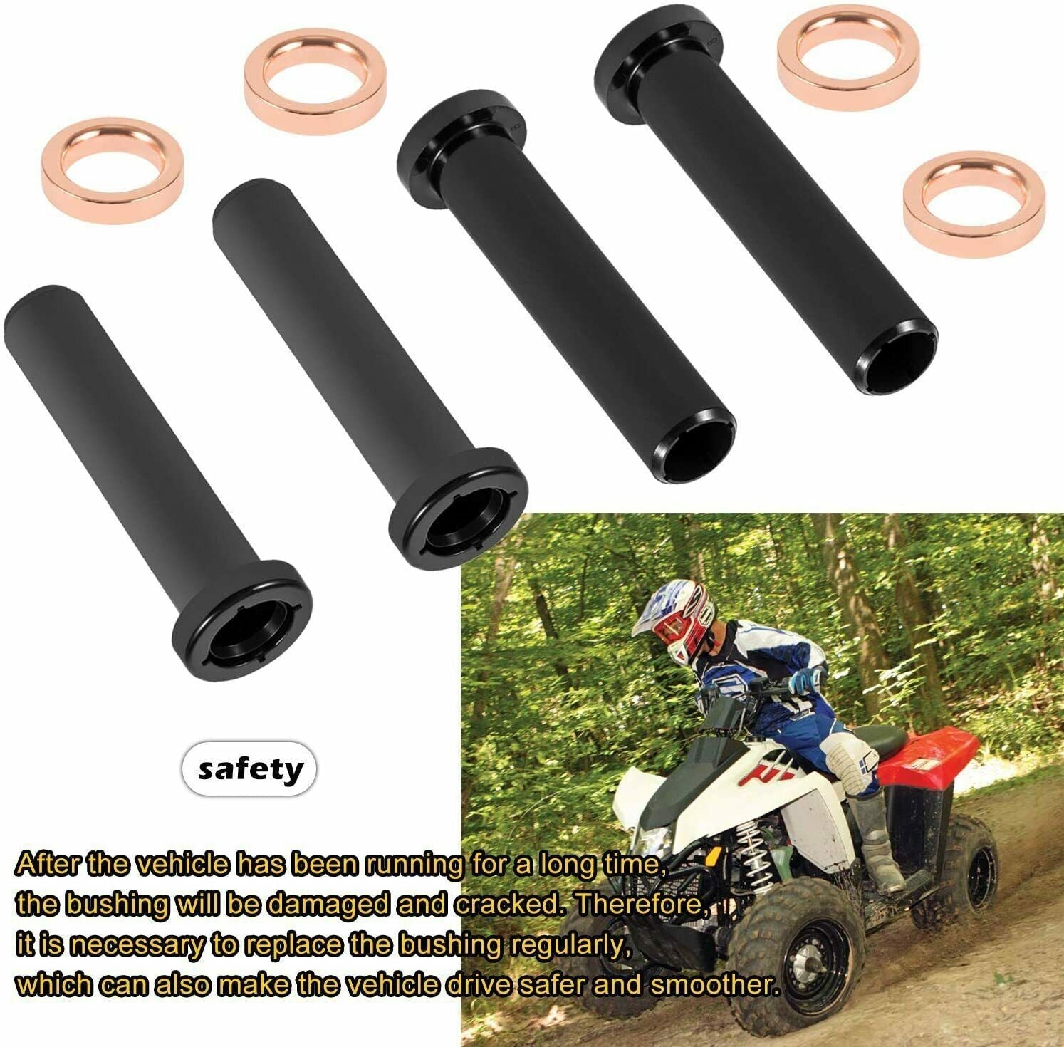 Front Control A Arm Lower Bushings for 1996-2002 Polaris Sportsman 500 4x4