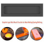 Graphite Ingot Mold For Melting Casting Gold Silver Aluminum Copper Brass (2KG)