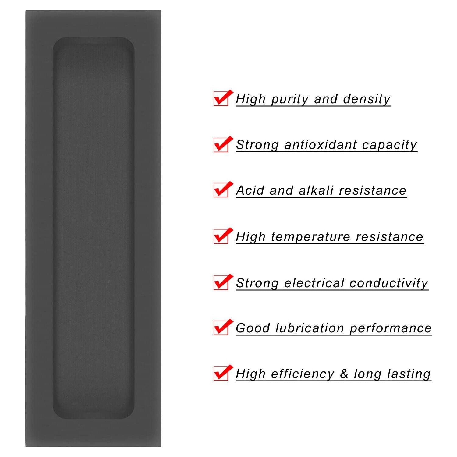 Graphite Ingot Mold For Melting Casting Gold Silver Aluminum Copper Brass (2KG)