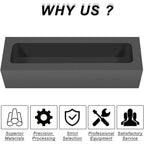 Graphite Ingot Mold For Melting Casting Gold Silver Aluminum Copper Brass (2KG)