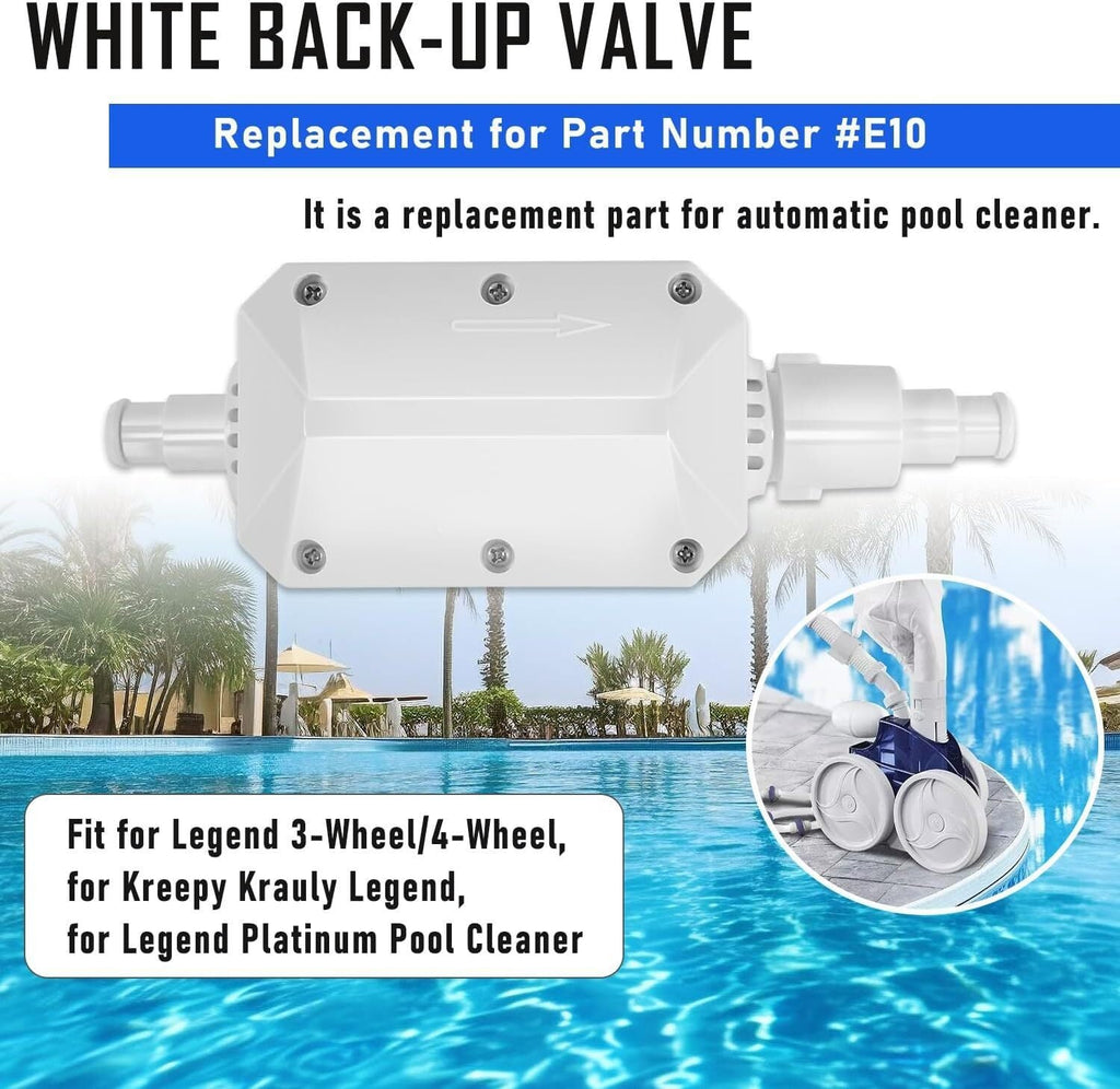 Replace For Pentair E10 White Back-Up Valve Replacement Automatic Pool Cleaner