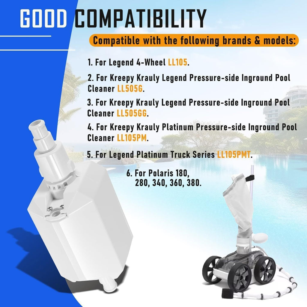 Replace For Pentair E10 White Back-Up Valve Replacement Automatic Pool Cleaner