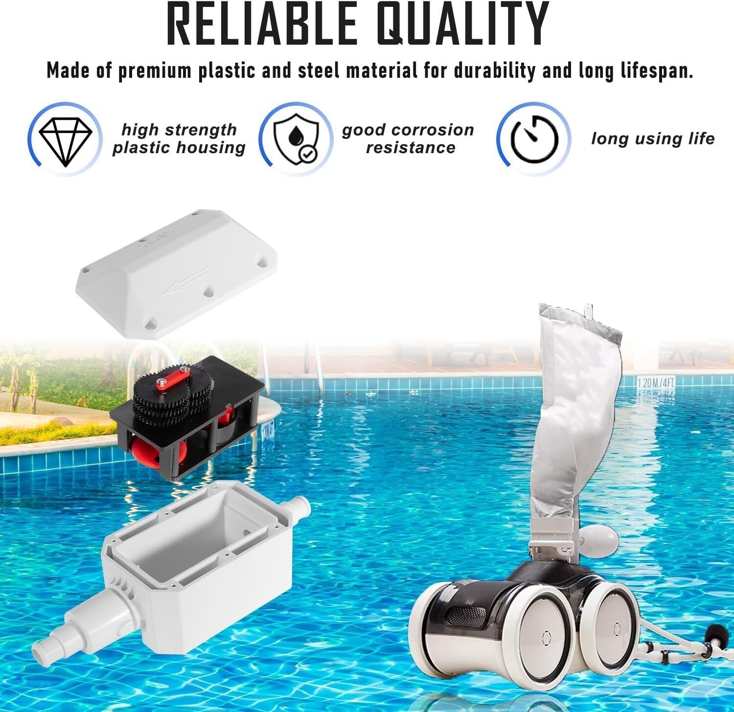 Replace For Pentair E10 White Back-Up Valve Replacement Automatic Pool Cleaner