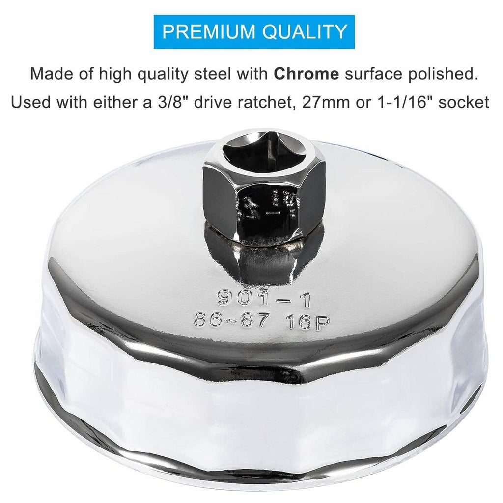 Oil Filter Wrench for BMW 86mm Cartridge Style Oil Filter Housing Caps