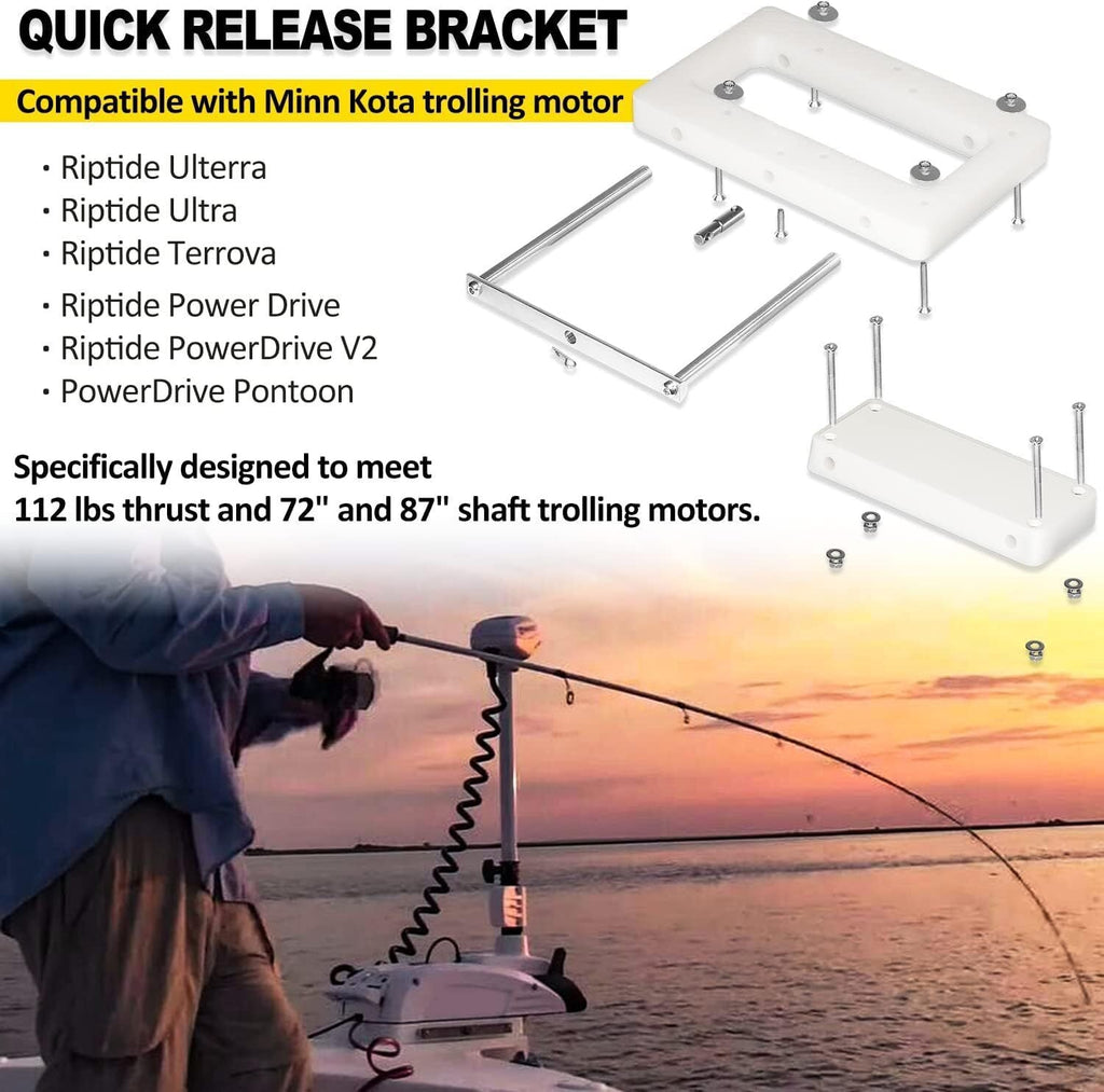 For Minn Kota 1854054 Quick Release Bracket Mount RTA-54 For Riptide Ulterra