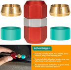 800-640 5/8'' Aluminum Line Splice Repair Kit Works for A/C, coolant Etc