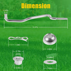 GX20497A Front Draft Arm Kit Deck Lift Linkage Hanger Arm Compatible with John Deere GX20497
