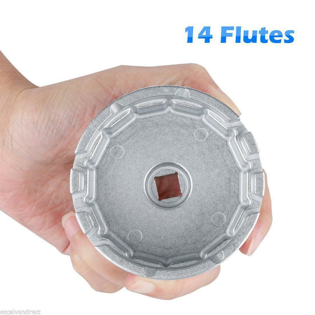 Oil Filter Cap Wrench Cup Socket Remover Tool For Toyota Lexus 64mm 14 Flutes