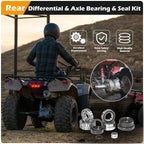 Rear Differential Axle Bearing Seal Kit for Honda TRX250 EX Recon Sportrax 97-17