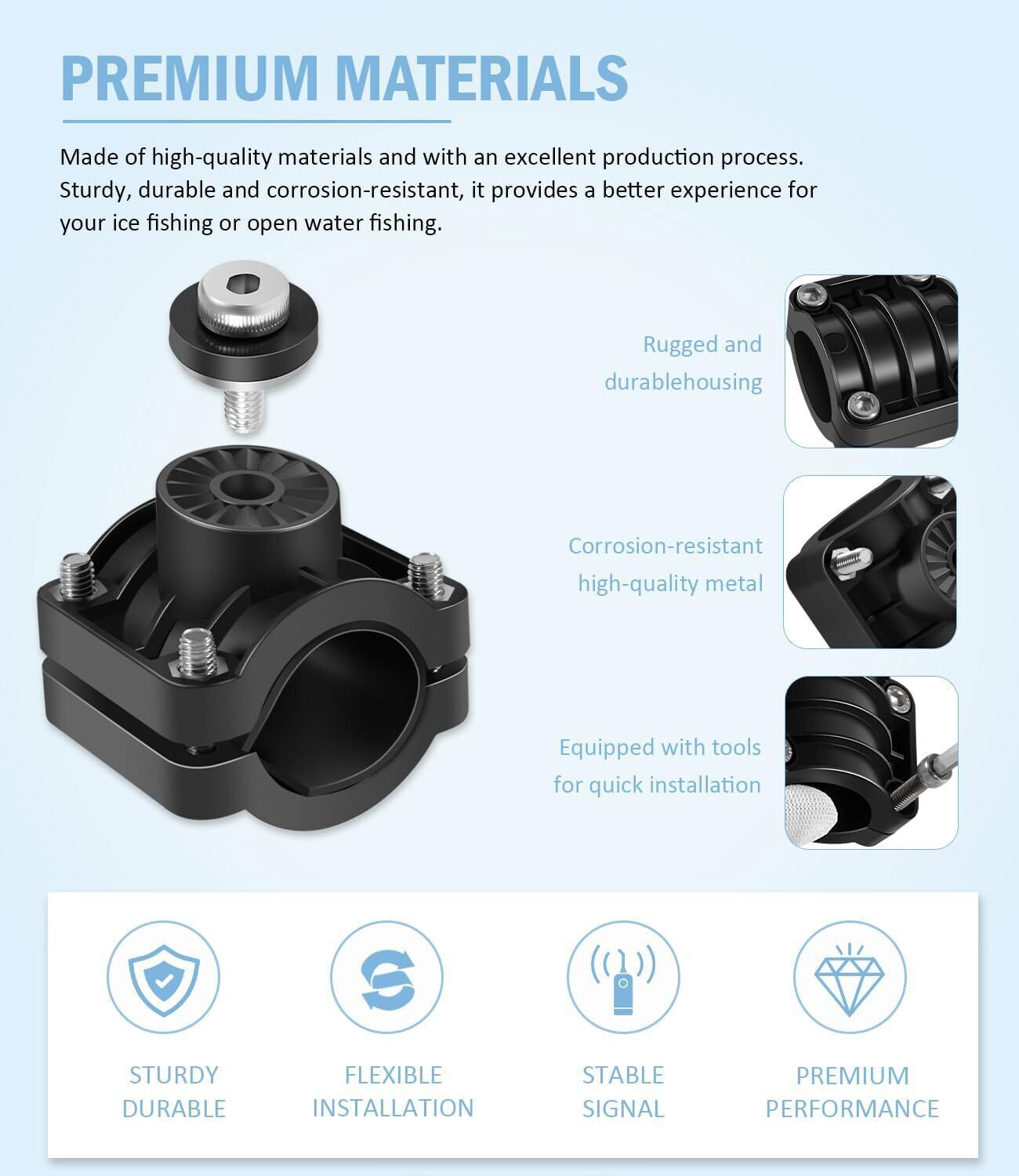 010-12676-15 0 Degree Livescope Pole Mount For Garmin Panoptix LVS32 Transducer