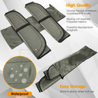For Mercedes-Benz Sprinter Cargo Van 07-18 Insulated Blackout Rear Door Covers