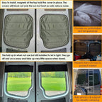 For Mercedes-Benz Sprinter Cargo Van 07-18 Insulated Blackout Rear Door Covers