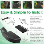 62468 Adapter Mow-N-Vac Kit Leaf Vacuum Bagger Universal Deck Boot Chute
