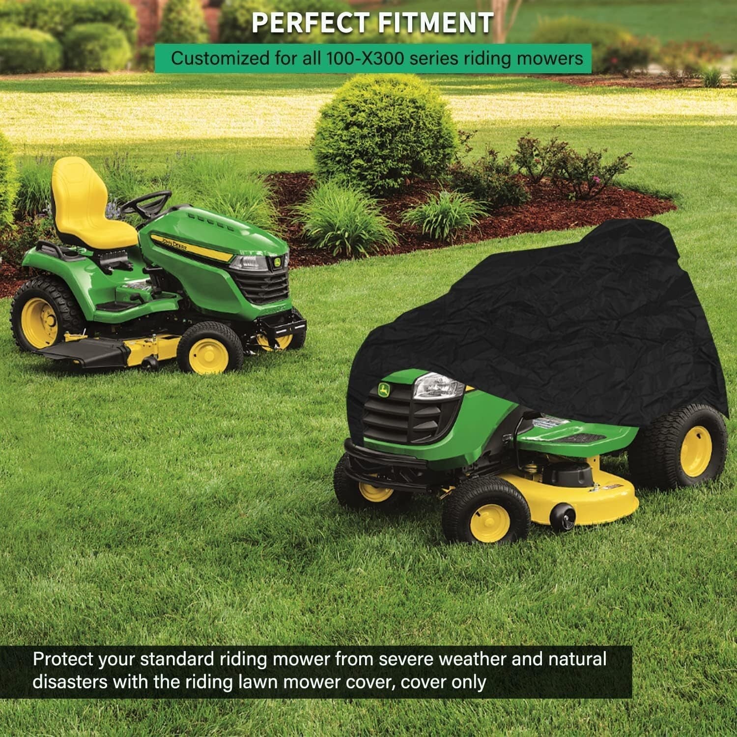 For John Deere LP93917 Riding Lawn Mower Cover Heavy Duty 100-X300Series Tractor