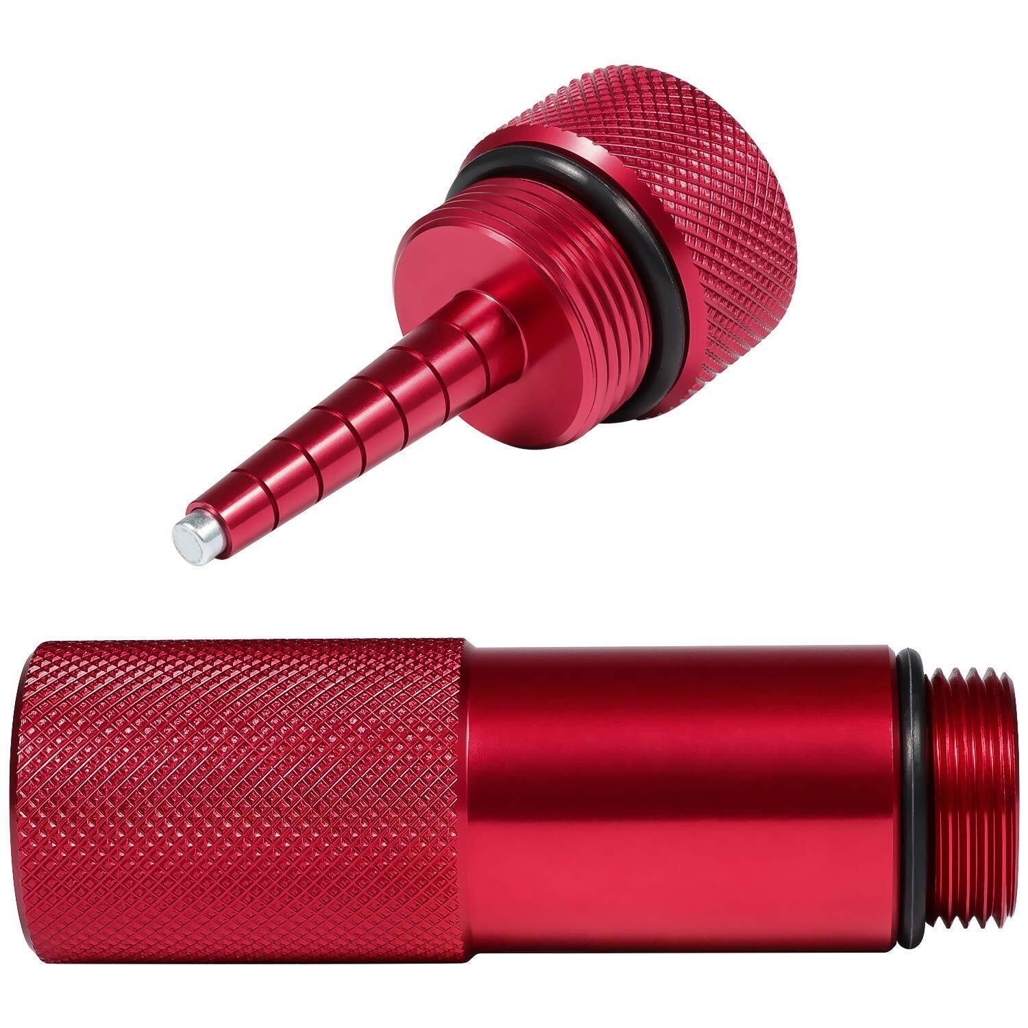 2Pcs Red Oil Change Funnel & Magnetic Oil Dipstick for Honda Generator EU2200i