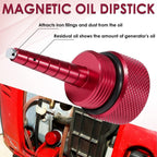 2Pcs Red Oil Change Funnel & Magnetic Oil Dipstick for Honda Generator EU2200i