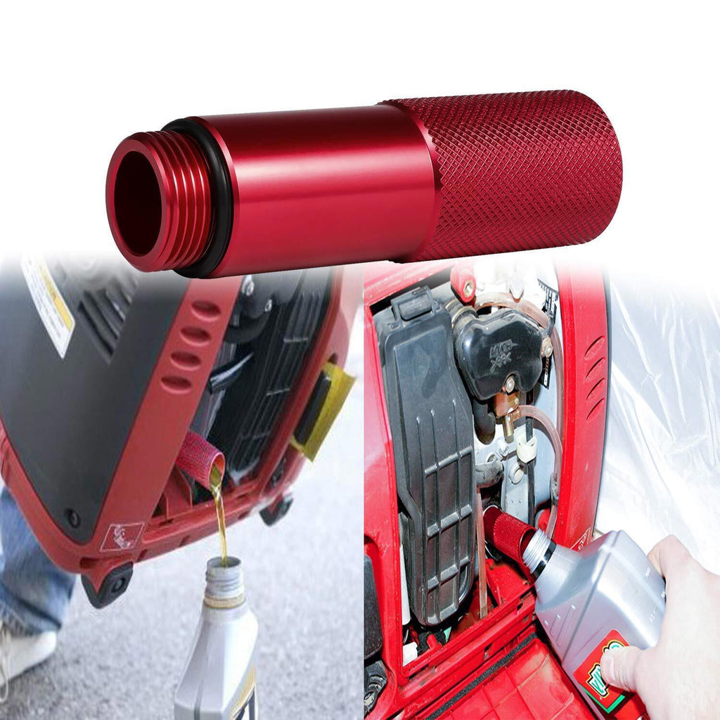 2Pcs Red Oil Change Funnel & Magnetic Oil Dipstick for Honda Generator EU2200i