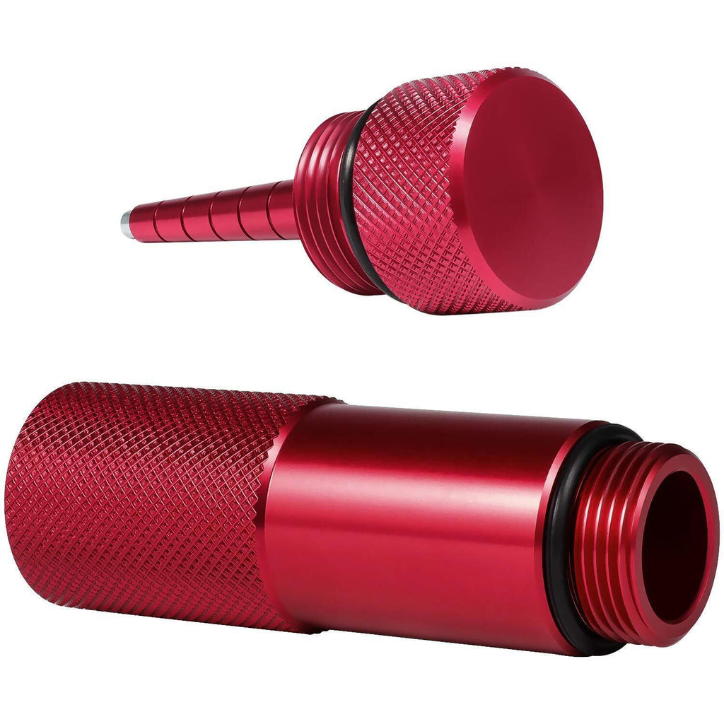 2Pcs Red Oil Change Funnel & Magnetic Oil Dipstick for Honda Generator EU2200i