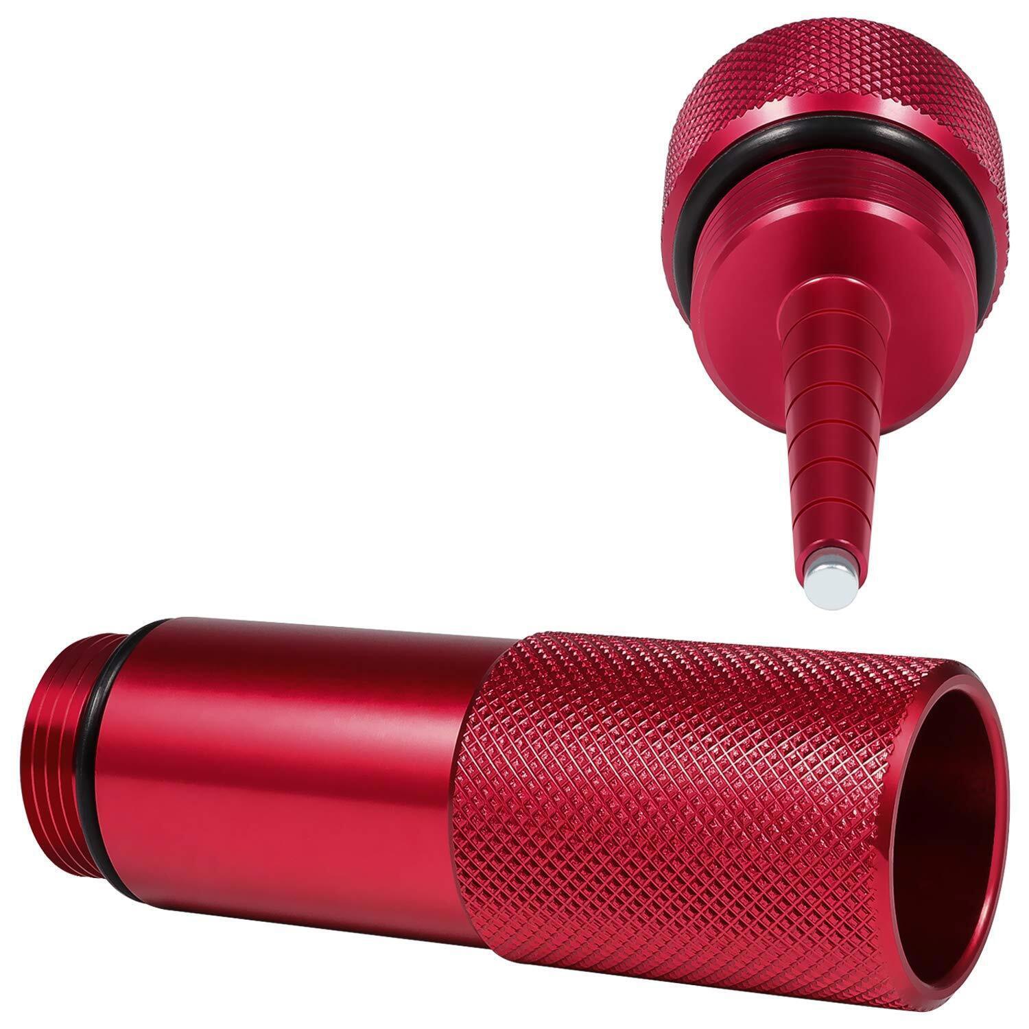 2Pcs Red Oil Change Funnel & Magnetic Oil Dipstick for Honda Generator EU2200i
