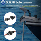 Pactrade Marine Boat Trolling Motor Plug & Socket Set 2-Wire 8 Gauage 12V