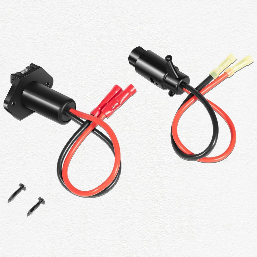 Pactrade Marine Boat Trolling Motor Plug & Socket Set 2-Wire 8 Gauage 12V