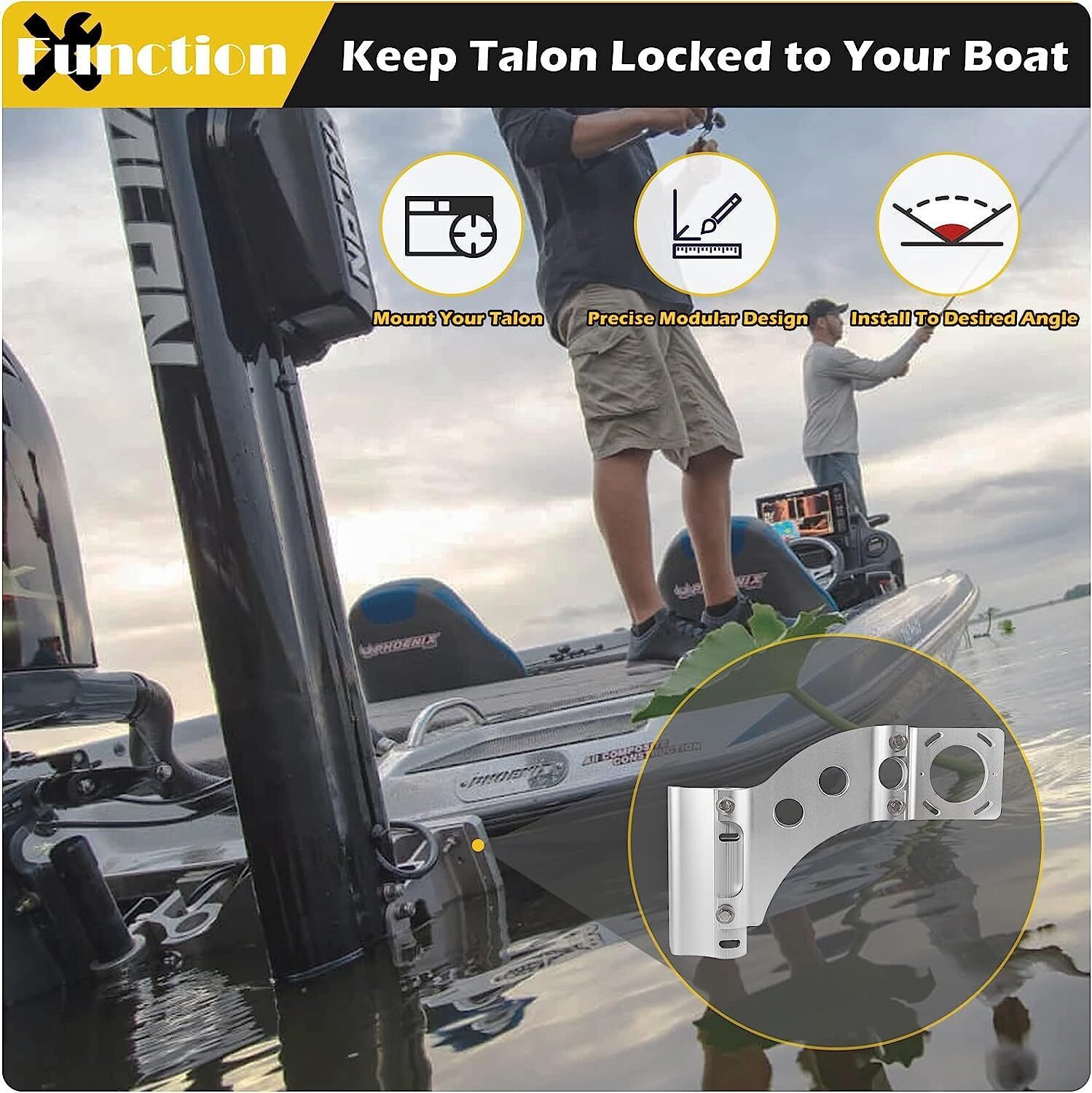 for Minn Kota Talon Bracket Anchor Jackplate Side Mount Port Starboard 1810340