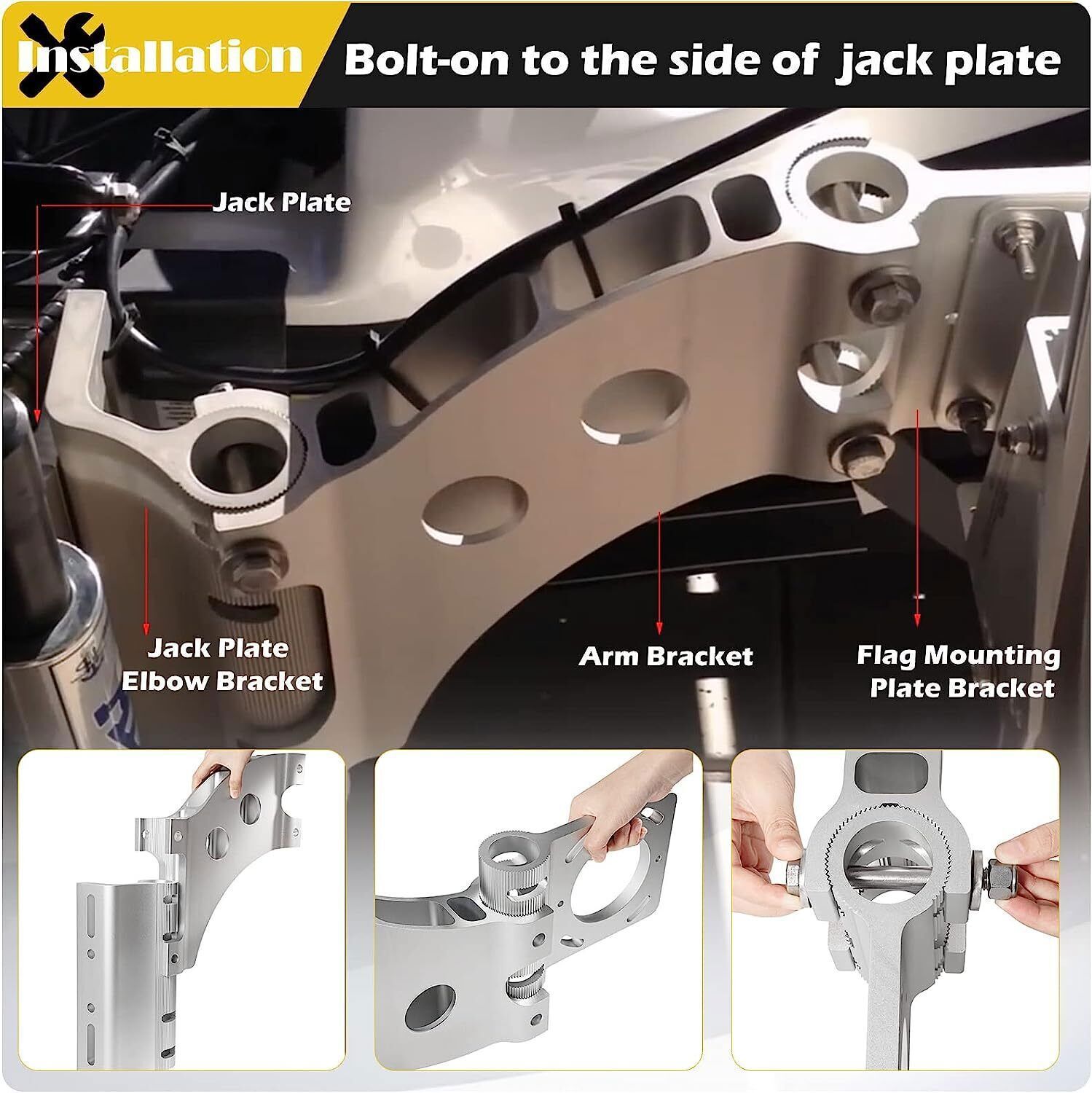 for Minn Kota Talon Bracket Anchor Jackplate Side Mount Port Starboard 1810340