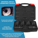 6 Pack Crank Bolt Socket Set 17/19/21/22/24/27mm Harmonic Balancer Impact Socket