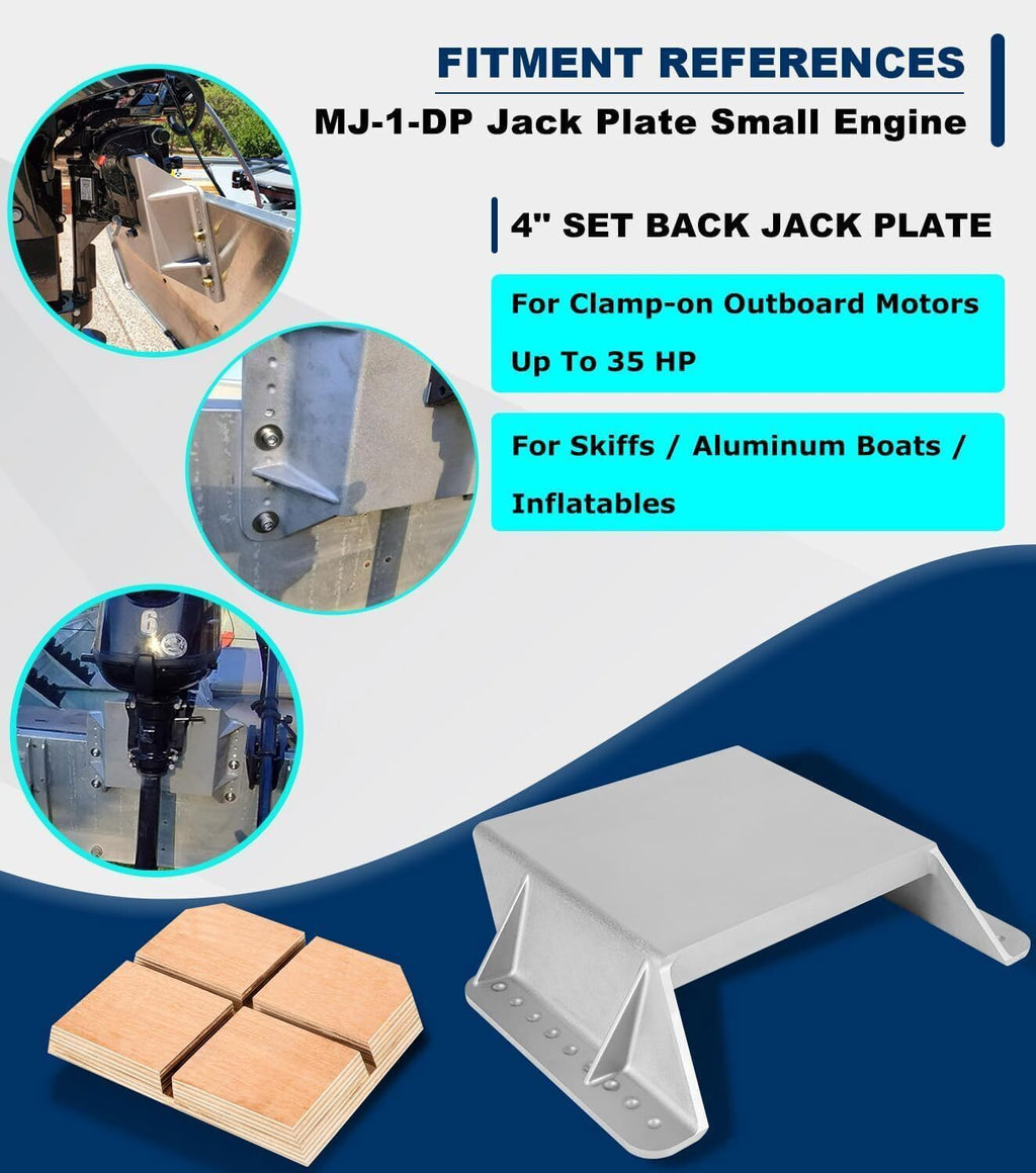 TH Marine MJ-1-DP Mini Jacker Outboard Jack Plate for Boat Motor Outboard Motor