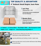 TH Marine MJ-1-DP Mini Jacker Outboard Jack Plate for Boat Motor Outboard Motor