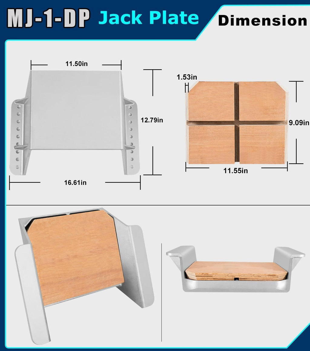 TH Marine MJ-1-DP Mini Jacker Outboard Jack Plate for Boat Motor Outboard Motor