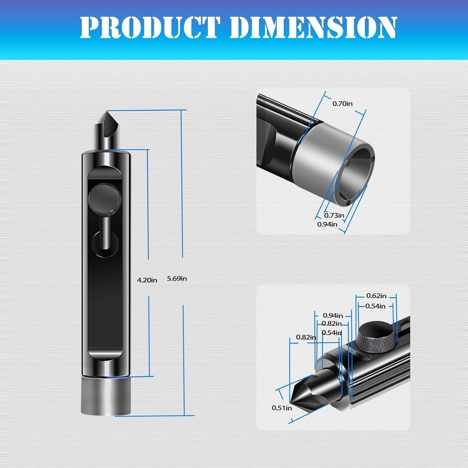 LTTR1 Rimming Deburring Tool for 3/16" to 1/2" Tubing Brake Line Deburring Tool