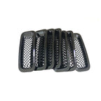 Front Mesh Grille Grill Angry Bird Headlight Cover for Jeep Patriot 2011-2018