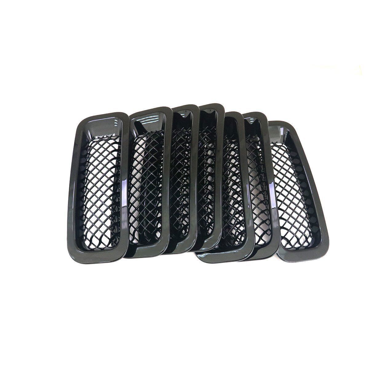 Front Mesh Grille Grill Angry Bird Headlight Cover for Jeep Patriot 2011-2018