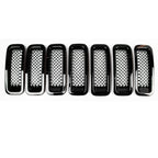 Front Mesh Grille Grill Angry Bird Headlight Cover for Jeep Patriot 2011-2018