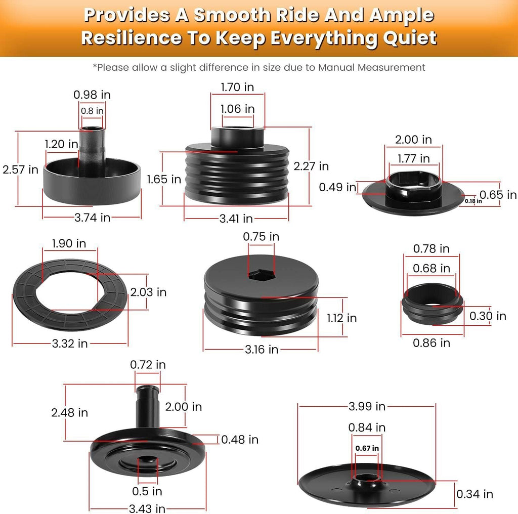 Silicone Body Mount Kit for Ford F-250 F-350 2008-2016 2WD 4WD Crew Cab Bushings
