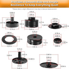 Silicone Body Mount Kit for Ford F-250 F-350 2008-2016 2WD 4WD Crew Cab Bushings