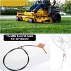 Throttle Control Cable fits Hustler 603409 Super Z Mower HD RD EX X-ONE 104 60"