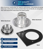 2" Fuel Filler Neck With Gas Cap Billet Aluminum & Weld-On Steel Mount Bracket