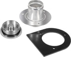 2" Fuel Filler Neck With Gas Cap Billet Aluminum & Weld-On Steel Mount Bracket