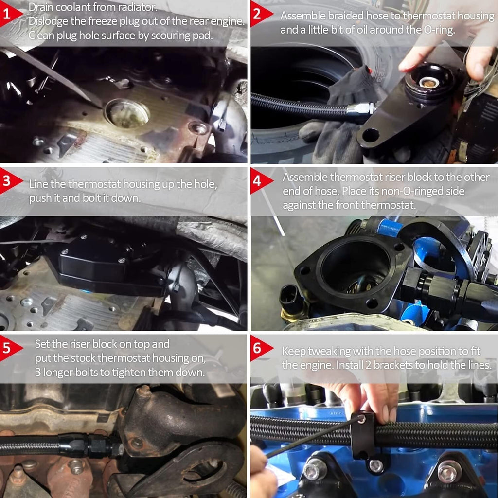 Freeze Coolant Bypass Kit For 2003-2007 Dodge Ram 5.9L &2007.5-2018 Cummins 6.7L