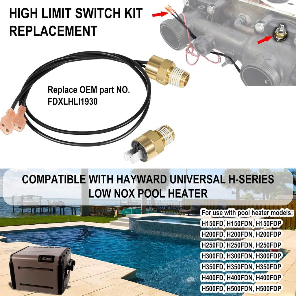 FDXLHLI1930 135 °F (57°C) High Limit Fd Heater Replace Kit For Hayward H-Series