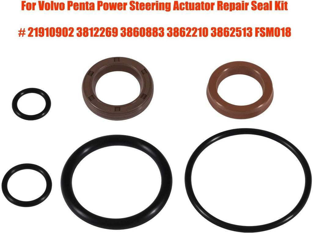 For Volvo Penta Power Steering Actuator Repair Seal Kit 3860883 3812269 21910902