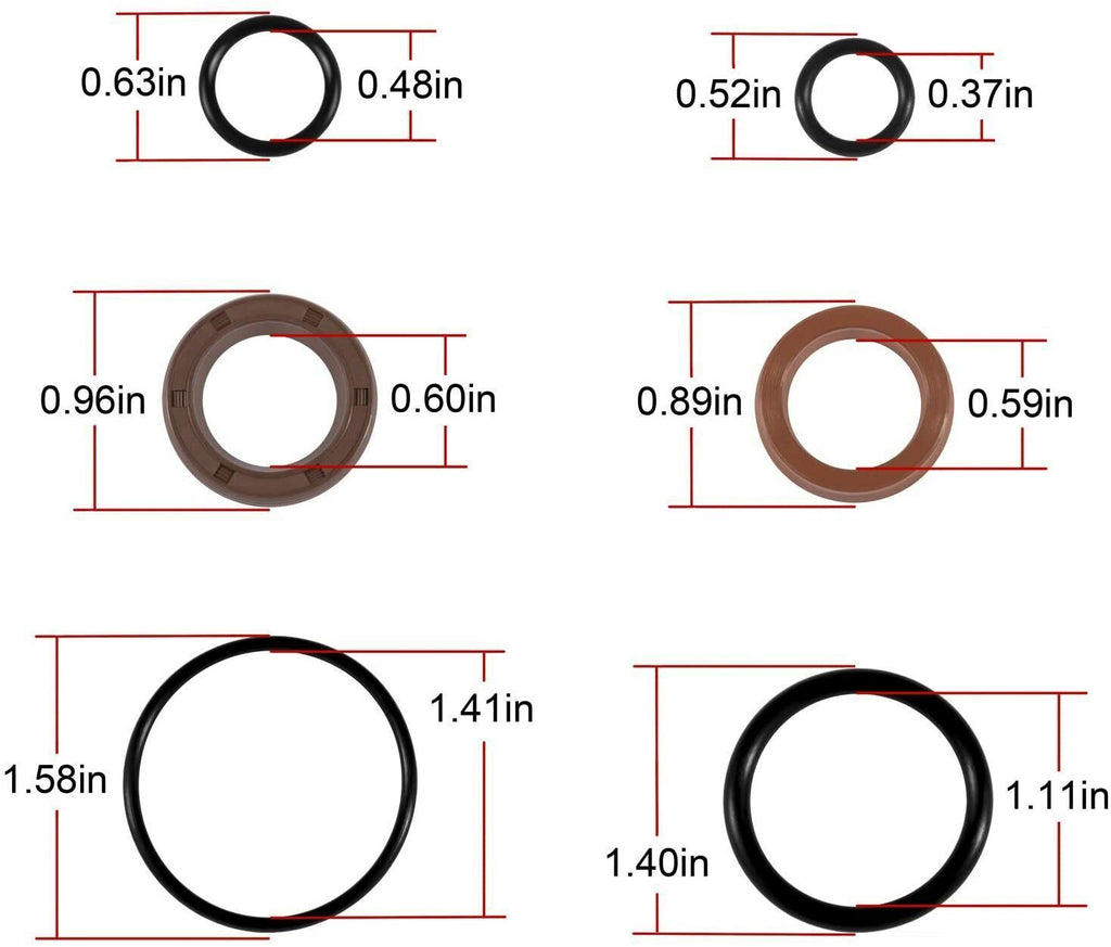 For Volvo Penta Power Steering Actuator Repair Seal Kit 3860883 3812269 21910902