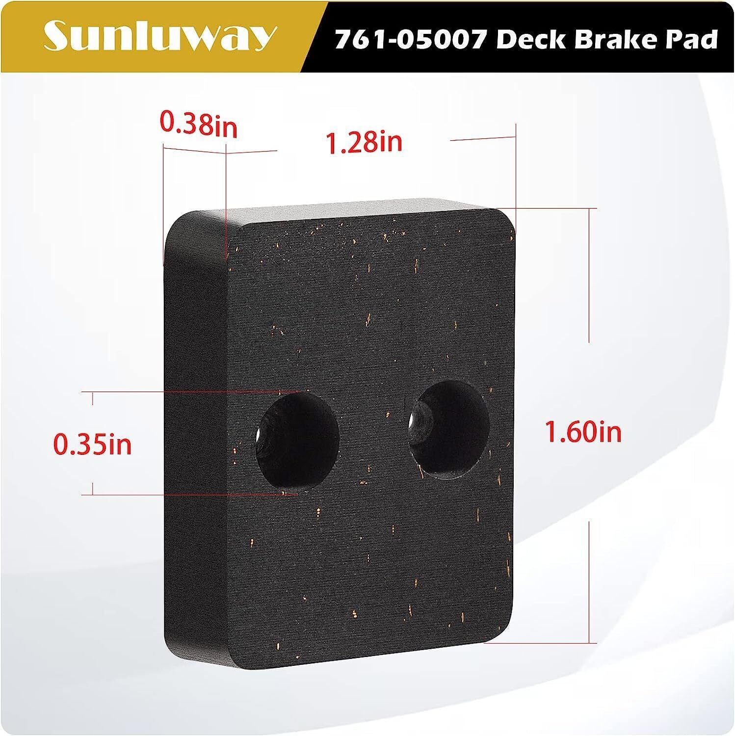 761-05007 Deck Brake Pad for MTD Cub Cadet Craftsman Huskee Troy-Bilt Lawn Mower