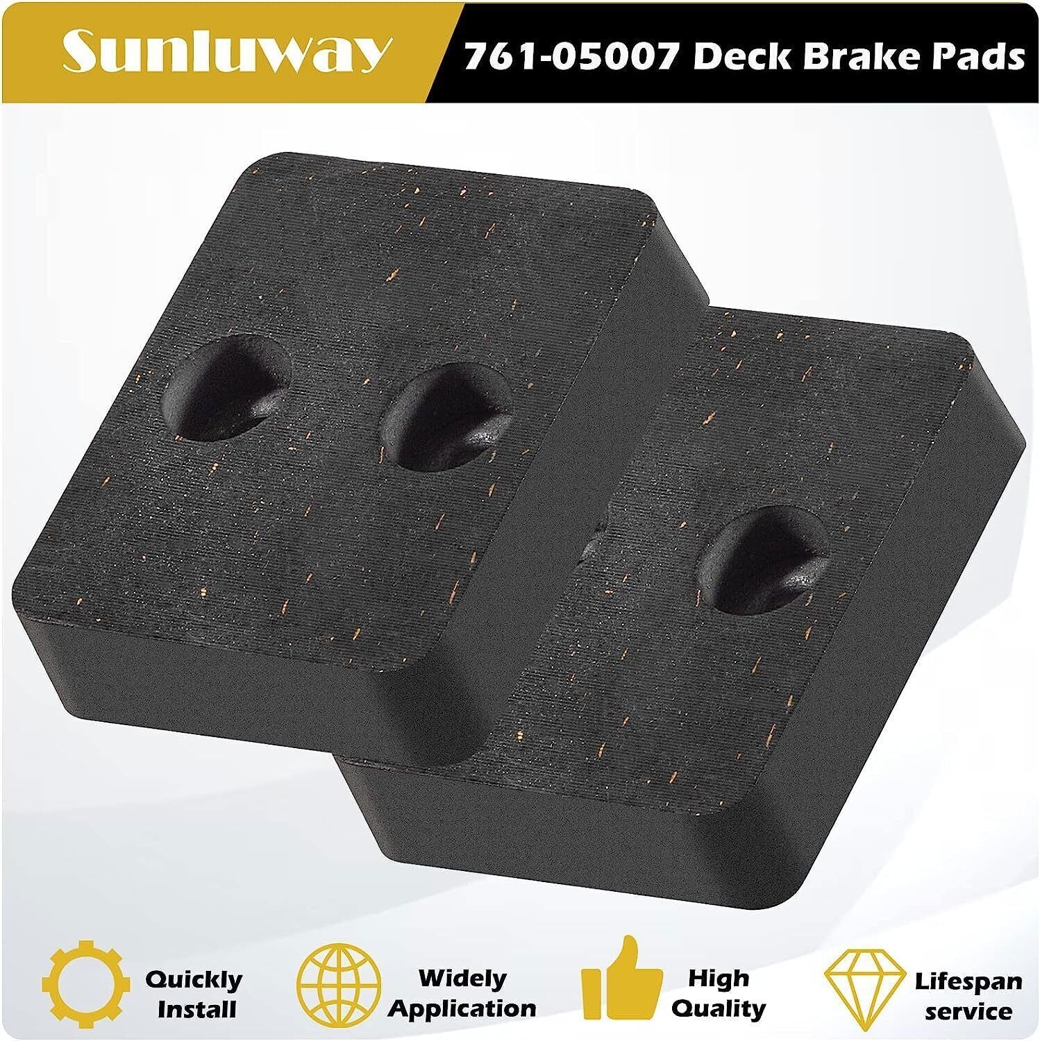 761-05007 Deck Brake Pad for MTD Cub Cadet Craftsman Huskee Troy-Bilt Lawn Mower