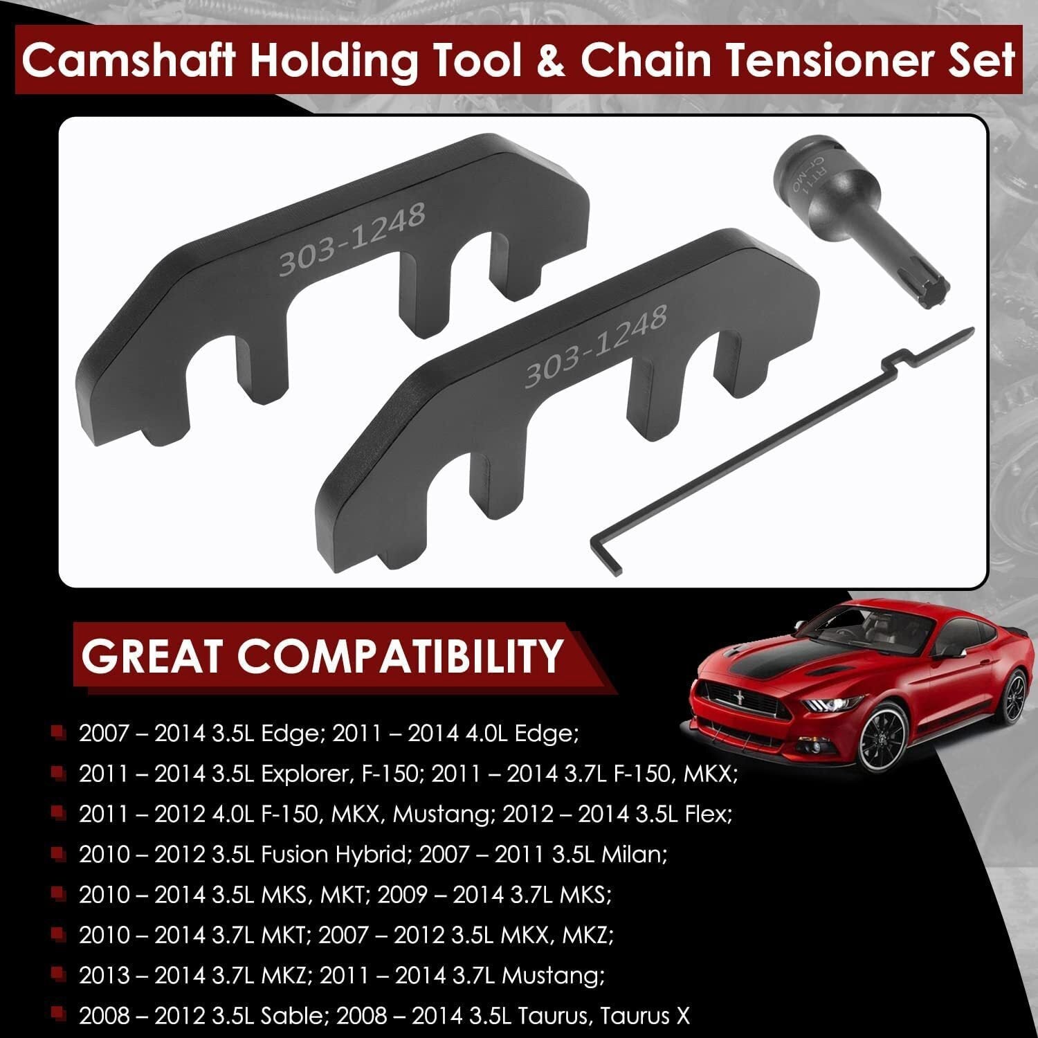 303-1530 Camshaft Holding Tool 303-1248 Timing Alignment Kit for Ford 3.7L/3.5L