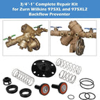 3/4"-1" Complete Repair Kit For Wilkins Backflow Preventer Zurn 975XL & 975XL2
