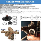 3/4"-1" Complete Repair Kit For Wilkins Backflow Preventer Zurn 975XL & 975XL2